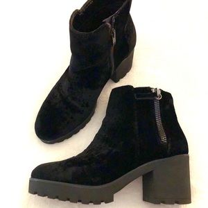 Velvet Ankle Boots